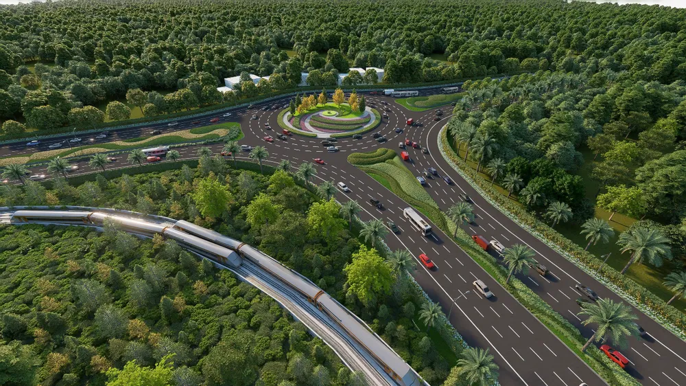 Tuyến đường sắt đô thị (LRT) dài 18km kết nối sân bay tới Trung tâm hội nghị APEC và khu vực Nam đảo, là lời giải cho bài toán giảm phát thải