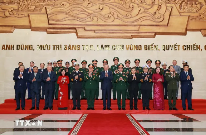 Tổng Bí thư Tô Lâm và các đại biểu. Ảnh: TTXVN