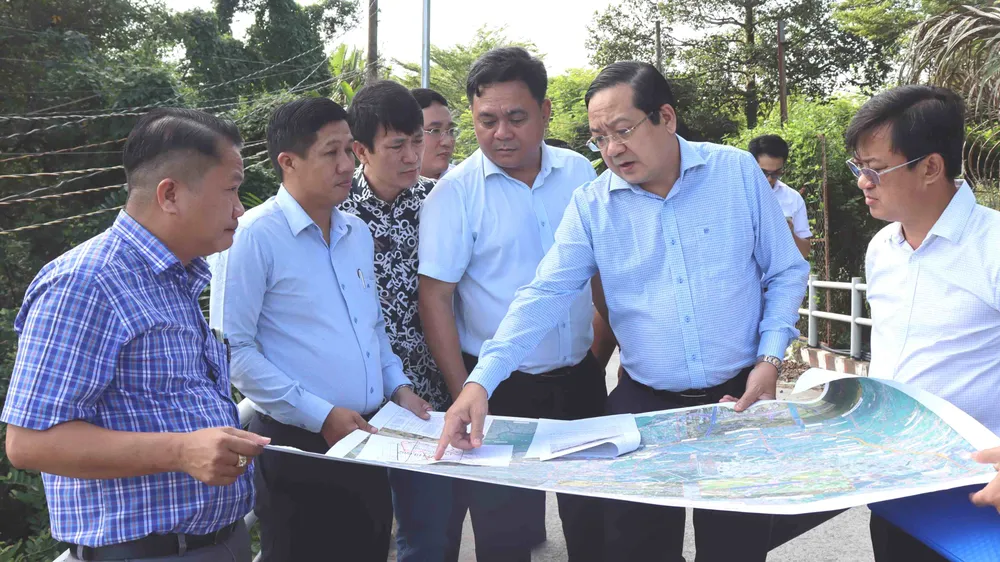 Lãnh đạo UBND tỉnh Tây Ninh khảo sát tuyến đường Vành đai 4 TPHCM, đoạn qua tỉnh Tây Ninh 