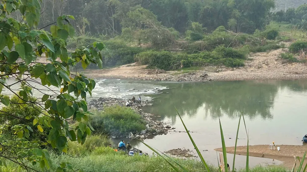 Sông Cái đoạn qua thôn Đồng Trăng 3, xã Diên Lâm