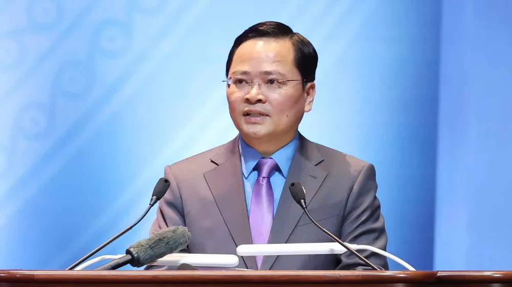 Ông Nguyễn Anh Tuấn tái đắc cử Chủ tịch Tổng Liên đoàn Lao động Việt Nam khóa XIV. Ảnh: QUANG PHÚC