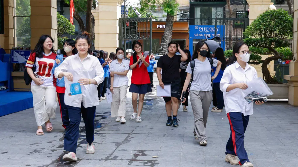 Thí sinh dự thi tốt nghiệp THPT 2026. Ảnh: HÀ NGUYỄN