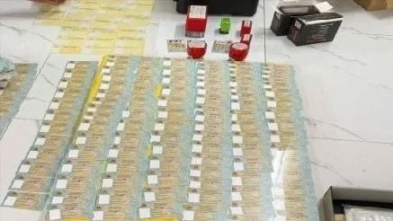 Các phôi, giấy tờ giả bị thu giữ. Ảnh: CACC