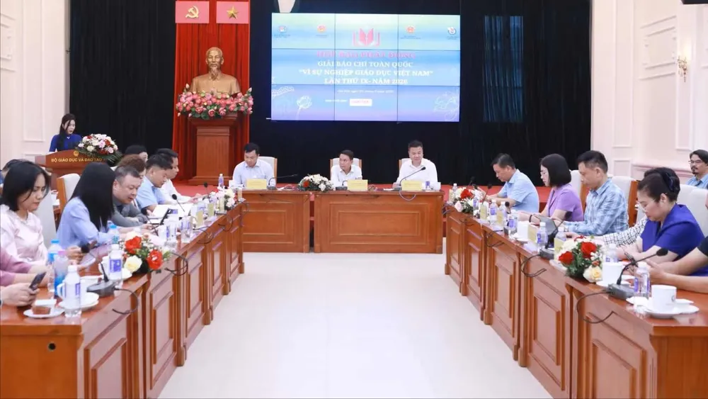 Bộ GD-ĐT phát động Giải Báo chí toàn quốc “Vì sự nghiệp Giáo dục Việt Nam” lần thứ IX. Ảnh: ĐÌNH TUỆ