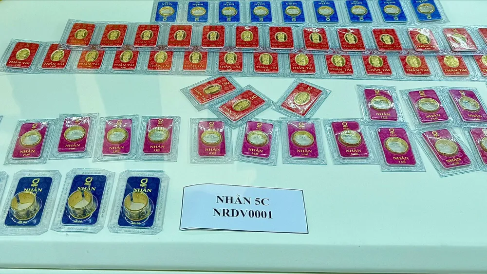 Giá vàng trong nước sáng nay tiếp tục tăng. Ảnh: NHUNG NGUYỄN