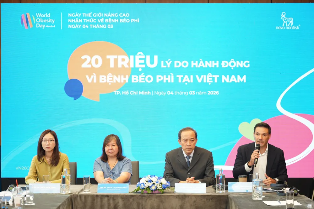 Các chuyên gia thảo luận tại sự kiện hưởng ứng Ngày Thế giới nâng cao nhận thức về bệnh béo phì ngày 04 tháng 03 năm 2026.JPG