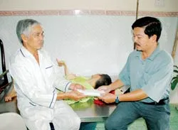 Hỗ trợ các cán bộ đi B có hoàn cảnh khó khăn