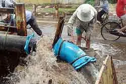 Thi công theo kiểu “rải ống lấy tiền”