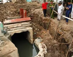 Đơn vị thi công cố tình xóa bằng chứng