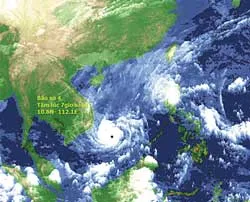 Bão số 4 ảnh hưởng trực tiếp tới các tỉnh phía Nam