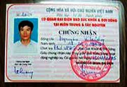 Lợi dụng danh nghĩa nhà báo để lừa đảo