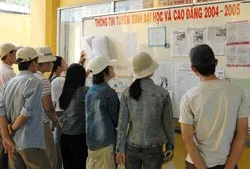 Tỉ lệ chọi cao nhất và thấp nhất đều rơi vào ngành sư phạm