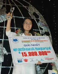 Lê Yến Quỳnh, sinh viên Trường ĐH Kinh tế đoạt giải nhất