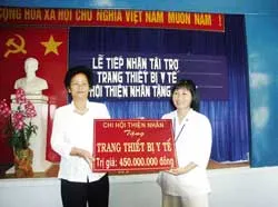 Tặng Bệnh viện miễn phí An Nhơn Tây trang thiết bị y tế