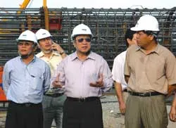 Bắt đầu thi công trụ tháp cầu Cần Thơ