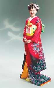 Chụp ảnh với thời trang truyền thống Nhật Bản