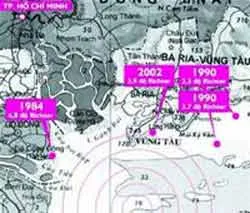 Ảnh hưởng từ dư chấn của trận động đất