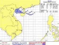 Xuất hiện áp thấp nhiệt đới ở Biển Đông