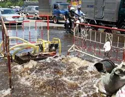 Khoanh vùng để súc xả đường ống