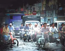 Mưa đá và ngập một số khu vực