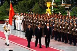 Tổng Bí thư, Chủ tịch Hồ Cẩm Đào đến Hà Nội