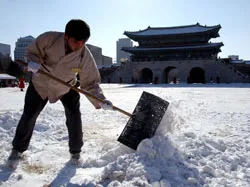 Nhiều hoạt động ngừng trệ vì tuyết rơi