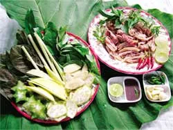 Bê thui cuốn lá mơ