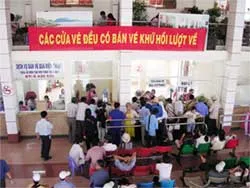 Ga Sài Gòn đã bán ra 110.000 vé tàu Tết