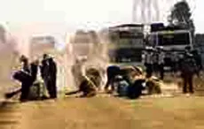 Cháy xe bồn thi công nâng cấp QL 1A, đoạn Cà Mau - Năm Căn ảnh 2