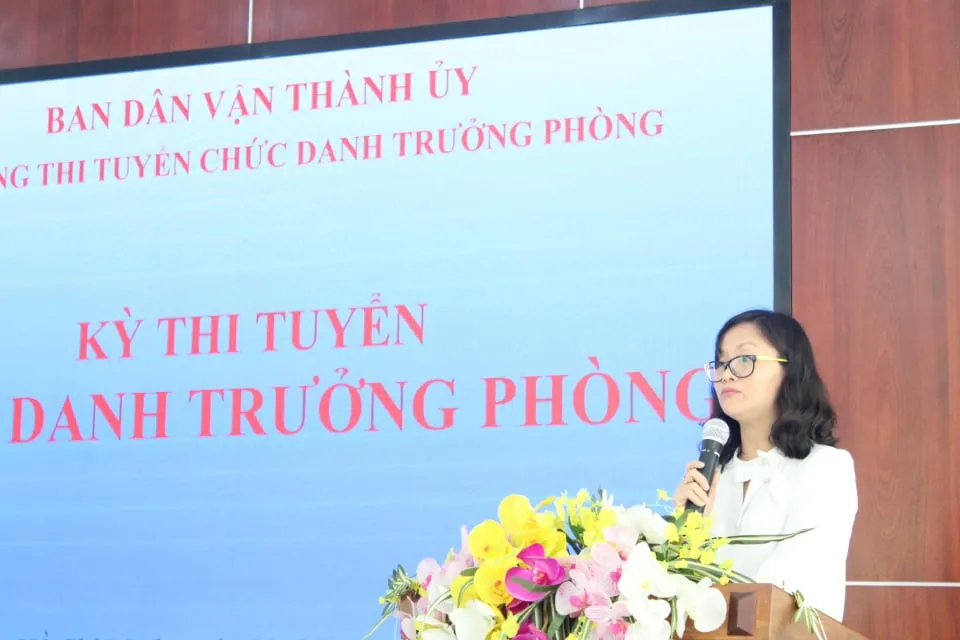 Thi tuyển chức danh trưởng phòng thuộc Ban Dân vận Thành ủy TPHCM ảnh 2