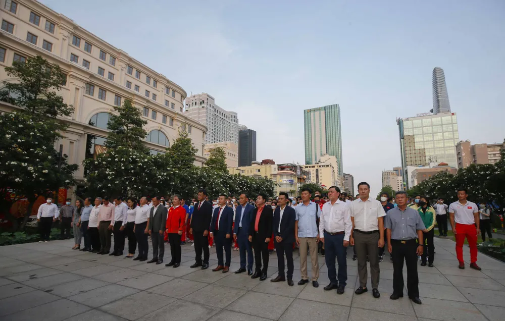 Đoàn thể thao Việt Nam khu vực phía Nam họp mặt tham dự SEA Games 31 ảnh 2