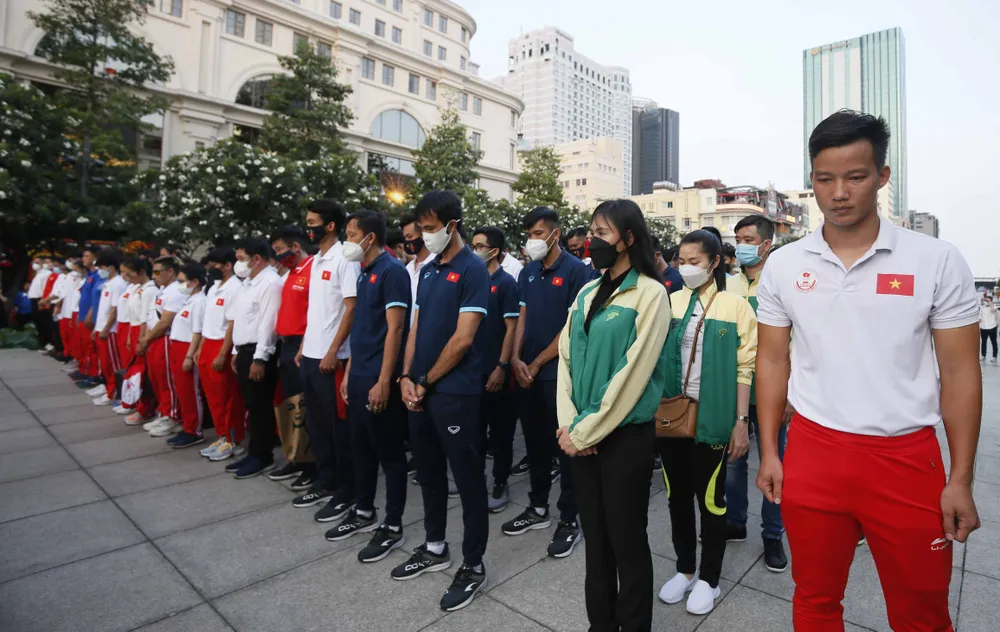 Đoàn thể thao Việt Nam khu vực phía Nam họp mặt tham dự SEA Games 31 ảnh 4