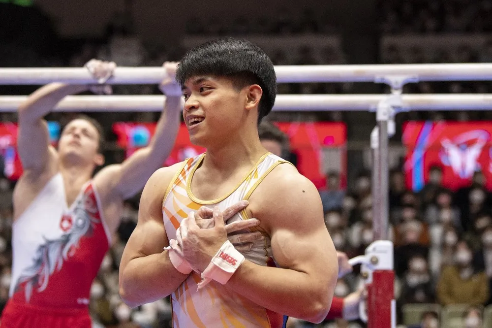 Carlos Yulo được xem là đối thủ đáng gờm của các nam VĐV TDDC Việt Nam. Ảnh: AFP