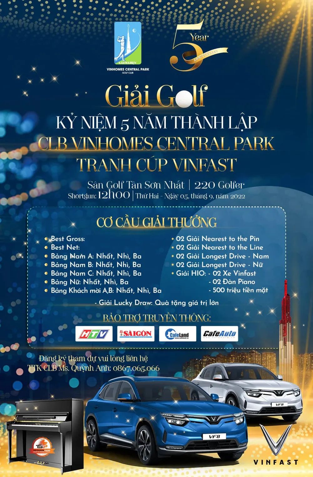 Khởi tranh giải golf CLB Vinhomes Central Park ảnh 1