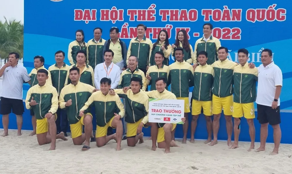 Đại hội Thể thao toàn quốc 2022: Bóng ném bãi biển TPHCM toàn thắng ảnh 1