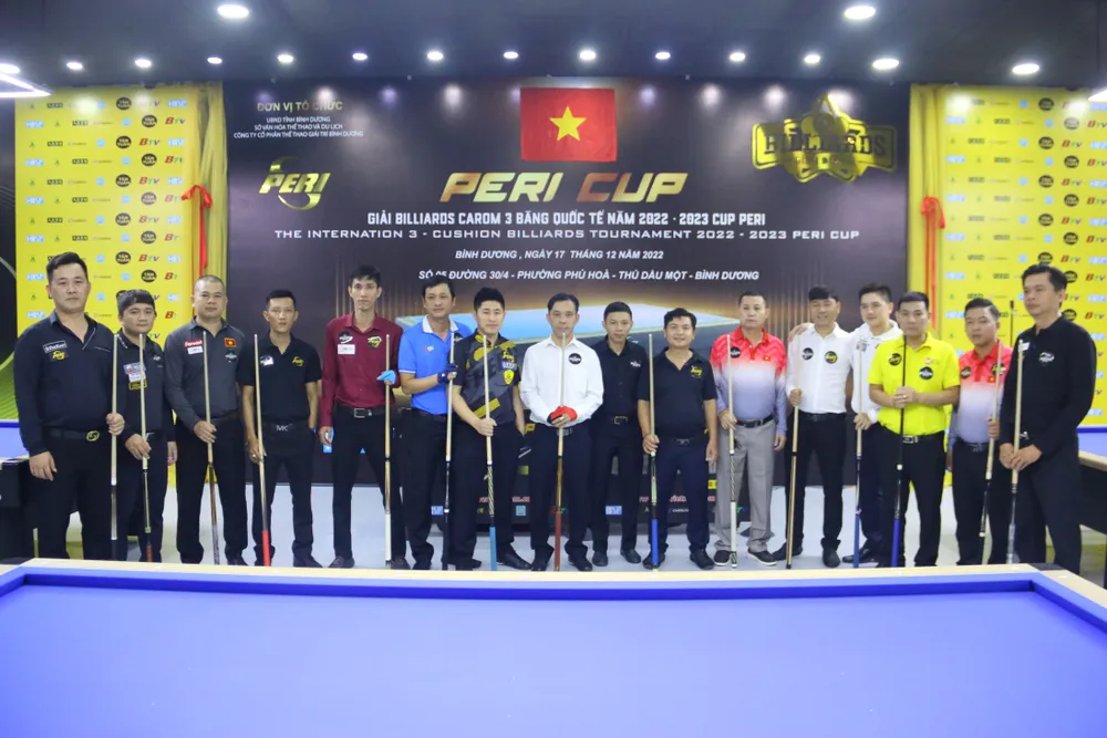 Tốp 16 cơ thủ xuất sắc ở chặng 1. Ảnh: LÊ PHONG