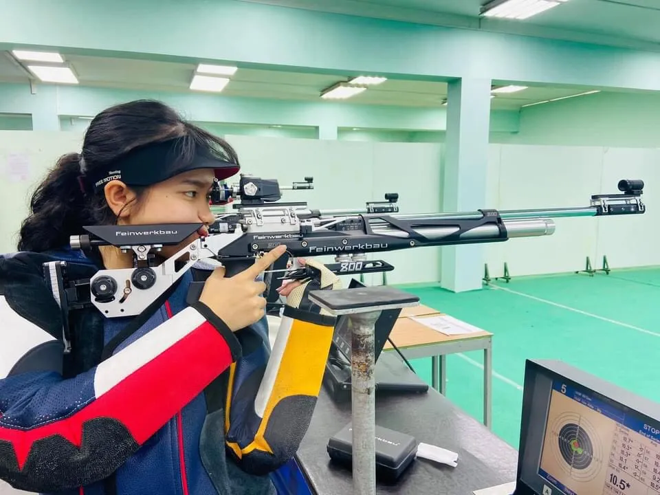 Mộng Tuyền là một trong số các nữ xạ thủ nổi bật ở nội dung súng trường hơi thời điểm hiện tại