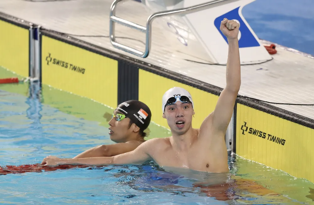 Nguyễn Huy Hoàng là một trong những thành viên trụ cột của đội tuyển bơi Việt Nam. Ảnh: DŨNG PHƯƠNG