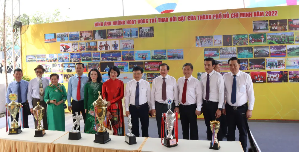 Khu triển lãm những hình ảnh thể thao nổi bật của TPHCM. Ảnh: THANH TÙNG
