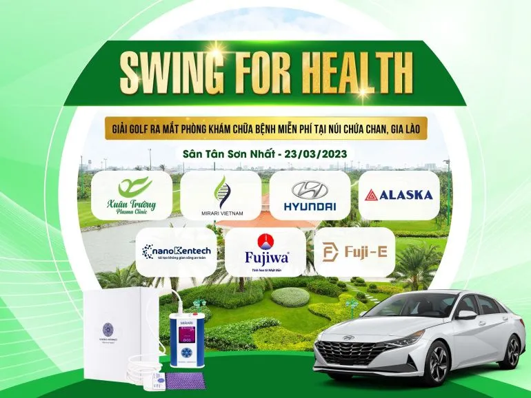 Giải golf là dịp Xuân Trường Plasma Clinic cho ra mắt trung tâm chữa bệnh từ thiện