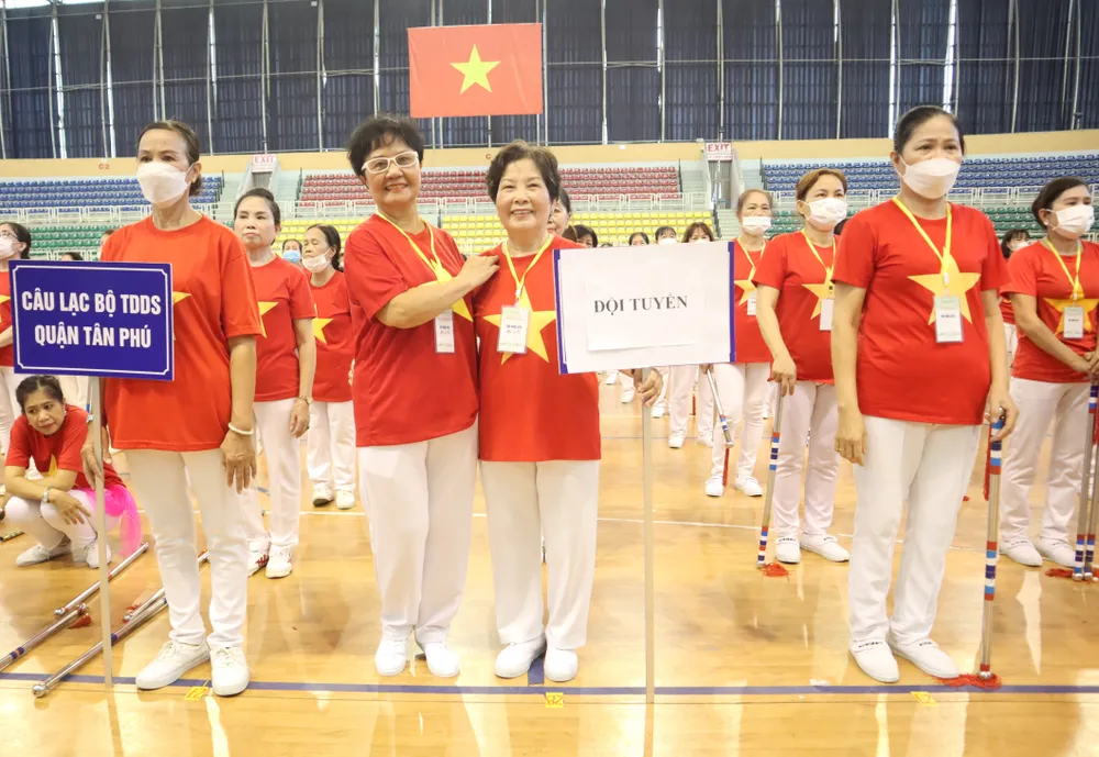 VĐV hào hứng trước giờ tranh tài. Ảnh: THANH TÙNG