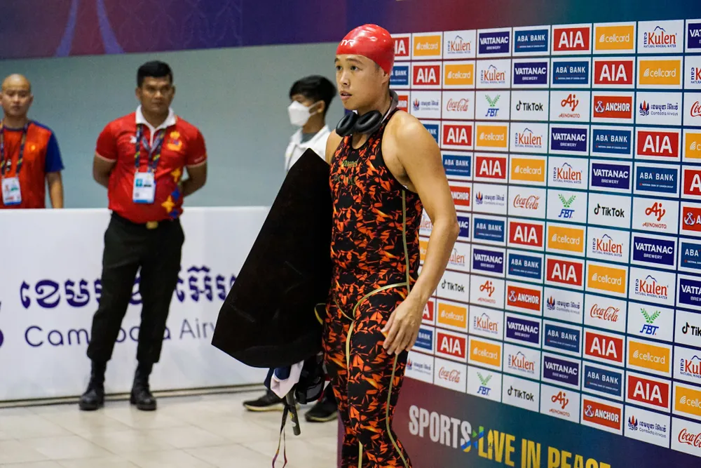 Kình ngư Nguyễn Thành Lộc là niềm hy vọng vàng của đội tuyển lặn Việt Nam tại SEA Games 32. Ảnh: HCMC FINSWIMMING