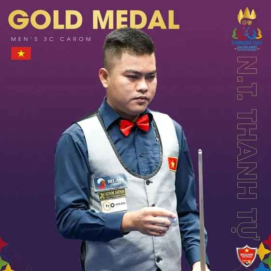 Thanh Tự giành HCV carom 3 băng tại SEA Games 32