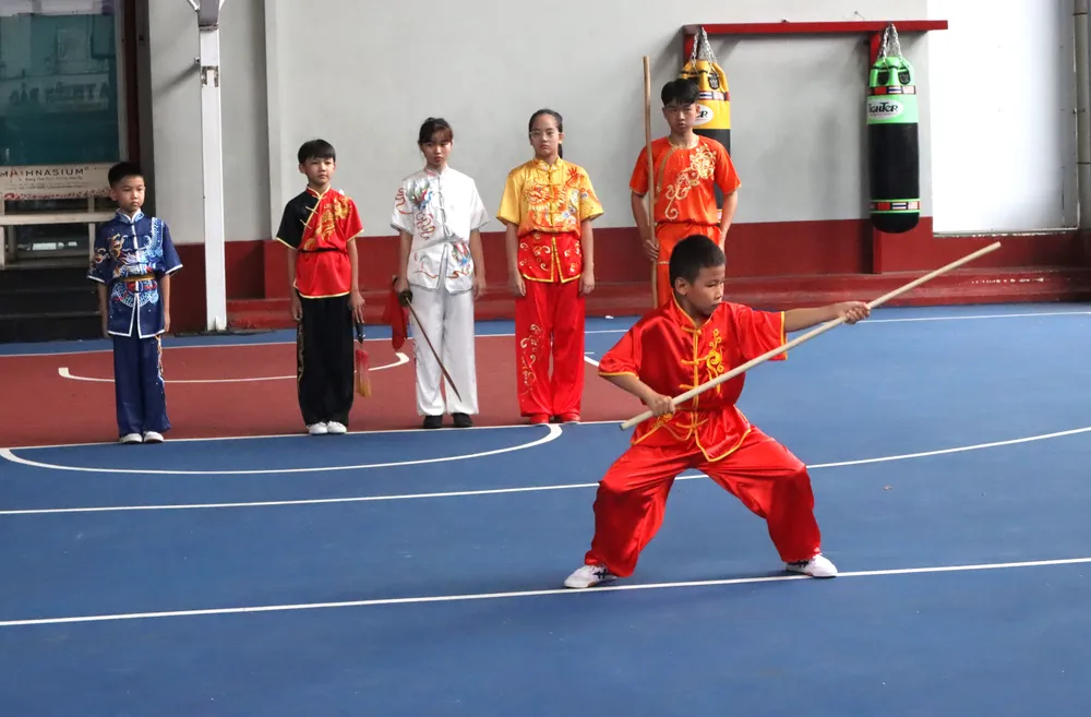 Các tiết mục giao lưu, biểu diễn được chuẩn bị kỹ lưỡng. Ảnh: THANH TÙNG