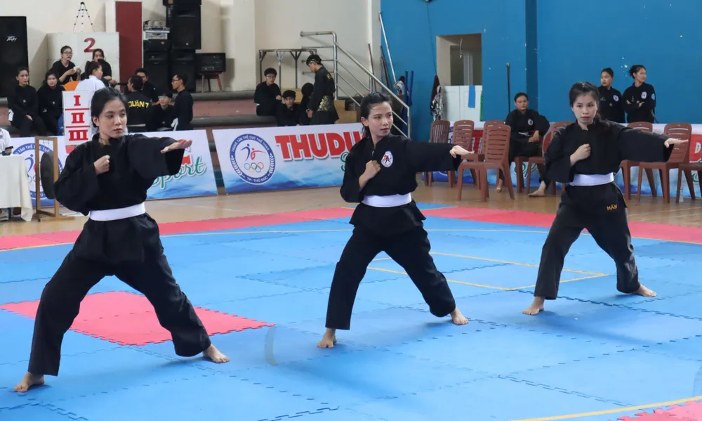 Các đơn vị quận, huyện "trình làng" những tuyển thủ có trình độ chuyên môn cao. Ảnh: THANH TÙNG