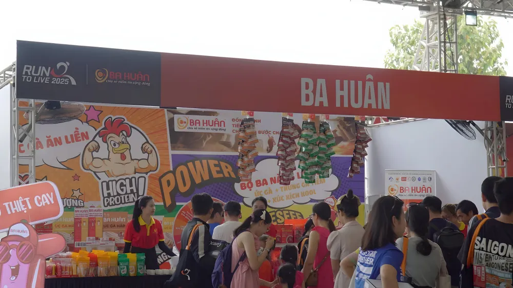 Gian hàng Ba Huân tại Run To Live 2025