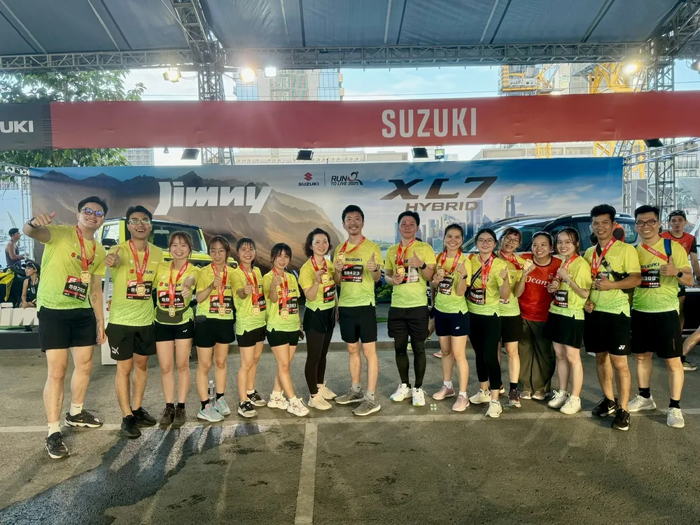 Các thành viên của Việt Nam Suzuki tại Run To Live 2025