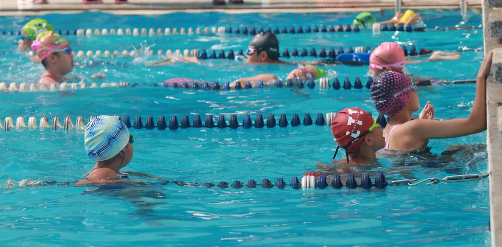 Các vận động viên nhí thể hiện tài năng tại chương trình