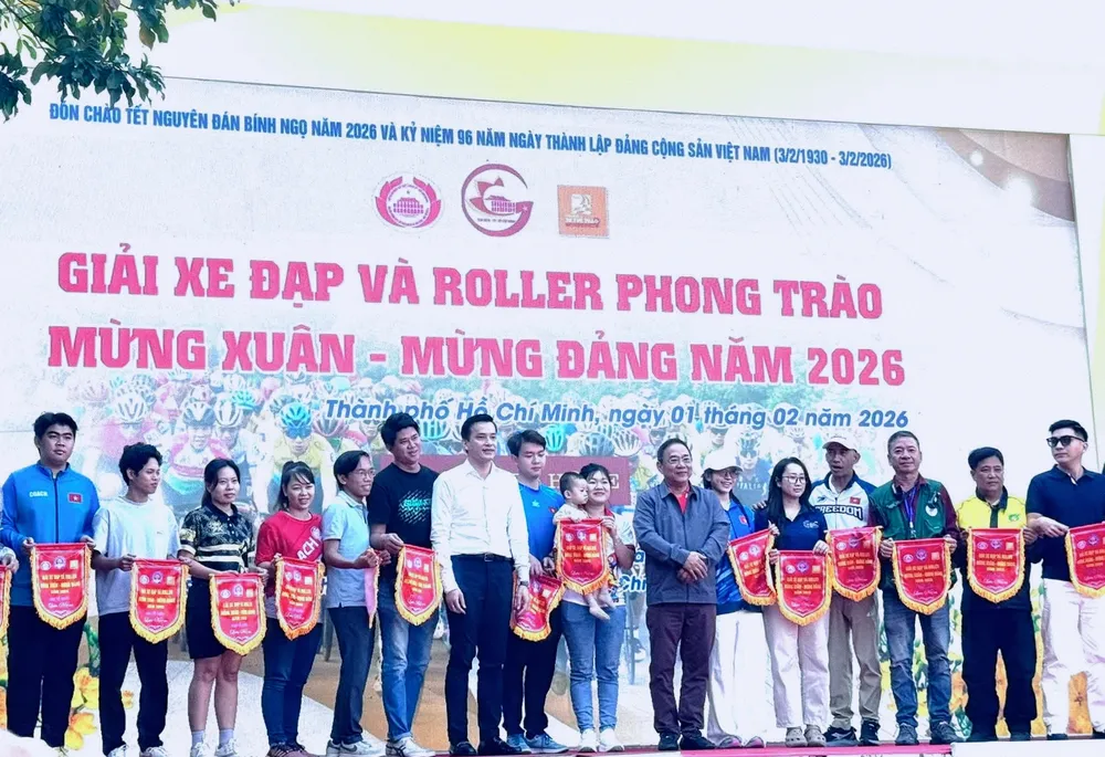 Giải thu hút gần 500 VĐV tham gia tranh tài. Ảnh: THANH TÙNG 