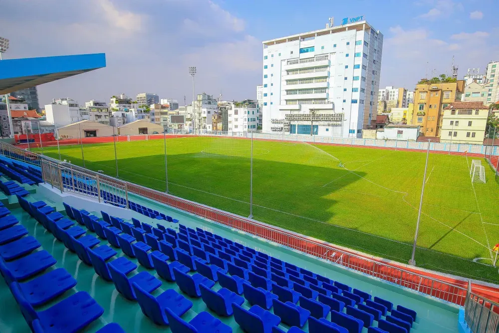 Sân vận động Hoa Lư (phường Sài Gòn) đã hoàn thành việc cải tạo, chuẩn bị cho Đại hội thể thao toàn quốc 2026